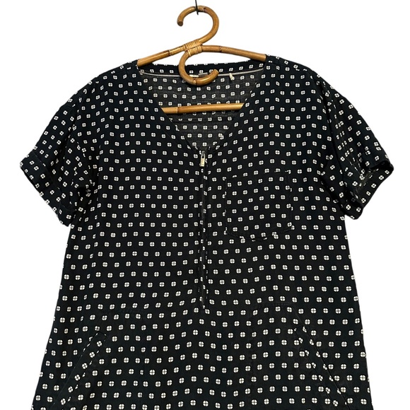 Toad & Co | Woven Zip Short Sleeve Dress Size S 100% Tencel - Picture 3 of 13